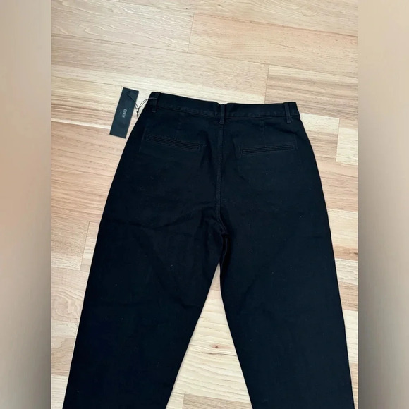 Edwin streetware Maiia Cropped Wide-Leg Jeans in black adjustable waist size S - Picture 12 of 16